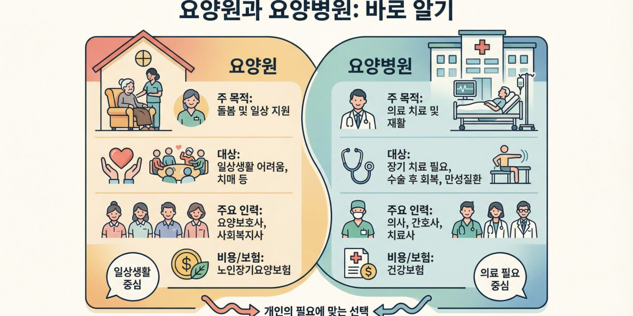 [칼럼] 요양원과 요양병원 바로 알기