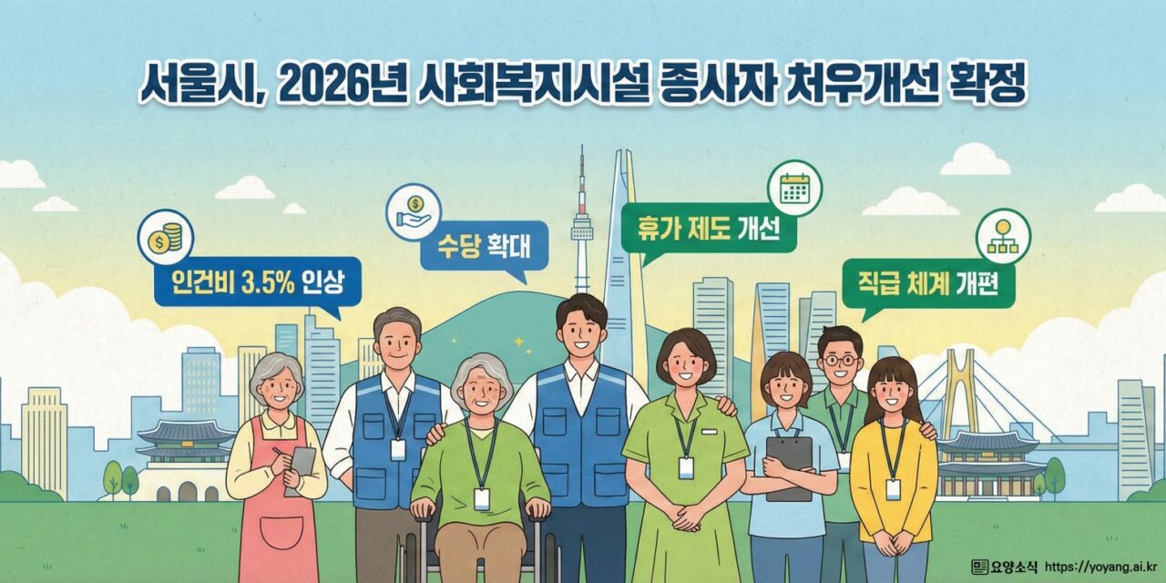 [특집 2026] 서울시 2026년 사회복지시설 종사자 처우개선 가이드라인…  공무원 수준 처우