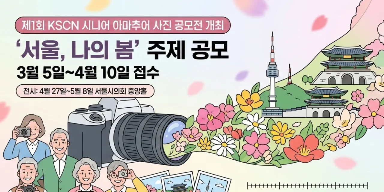 KSCN, 제1회 시니어 아마추어 사진 공모전 개최… ‘서울, 나의 봄’ 주제