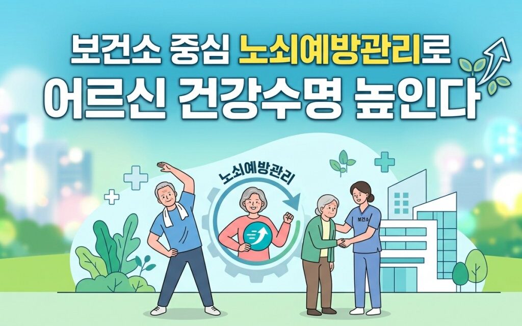 보건소 중심 노쇠예방관리 시범사업 착수, 어르신 건강수명 연장 총력