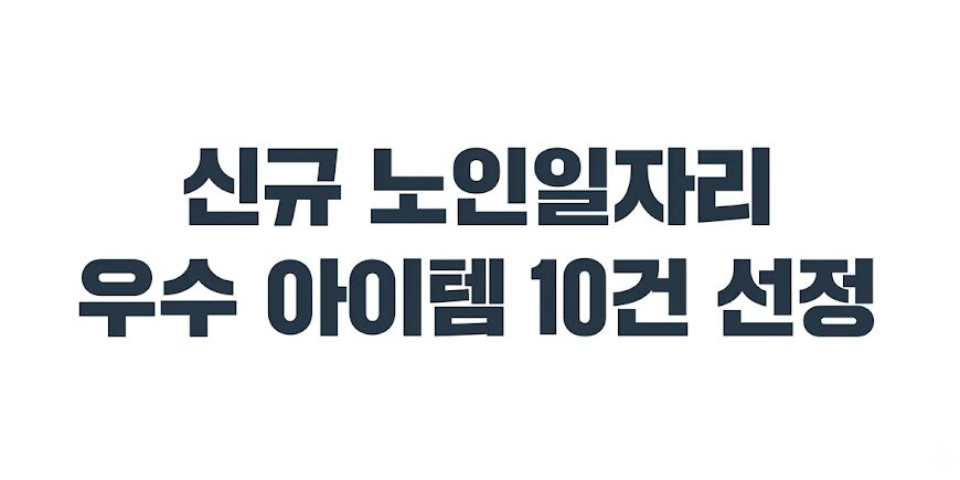 보건복지부, 신규 노인일자리 우수 아이템 10건 선정…디지털·돌봄·안전 중심